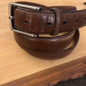 Perry Ellis Portfolio Brown Leather Belt